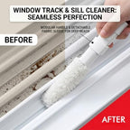 Home Detail Cleaning Kit, Crevice Cleaning Brush, 5-in-1 Detail Duster, Replacement Pads, Microfiber Sleeves and Storage Bag for Window Tracks, Air Vents, Kitchen and Bathroom