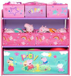Delta Children - Peppa Pig Design & Store 6 Bin Toy Storage Organizer - Greenguard Gold Certified, Pink