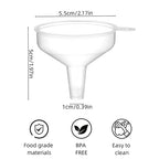 Small Funnels 4 Pack Food Grade Funnel Easily Transfer Liquids Granules Powders - Image 2
