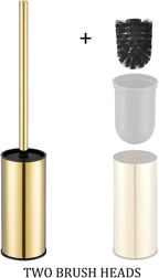 BGL Toilet Brush Holder Gold, Stainless Steel 304 Gold Round Freestanding - Image 7