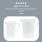 Plastic Graduated Measuring and Mixing Pitcher - 1000ml Plastic Graduated - Image 8