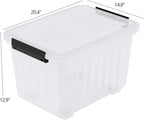 Kiddream 50 Quarts Clear Plastic Latching Boxes - Image 4