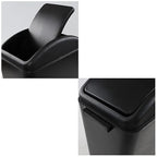 4.5 Gallon Trash Can with Swing Top Lid, Plastic Garbage Bin with Lid - Image 4