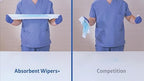 Medline Absorbent Wipers+ Disposable Heavy Duty Dry Wipes - Image 4