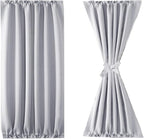 DWCN French Door Curtains – Rod Pocket Thermal Blackout Curtain - Image 7