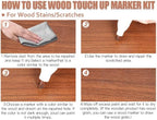 DEWEL Wood Furniture Markers & Filler Sticks Repair Kit, New Improved 18 Colors - Image 4