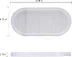 Natural Marble Tray, Oval Vanity Decorative Tray - Image 3