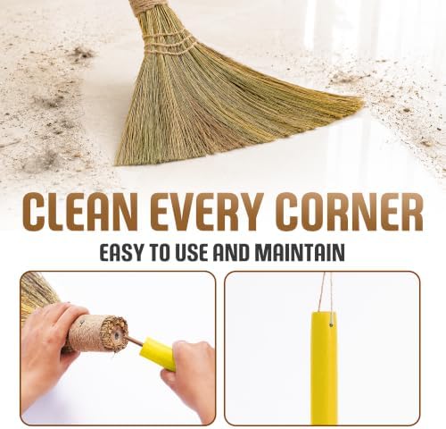 Vietnamese Straw Broom, Natural Sweeping Whisk Broom
