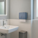 Commercial Paper Towel Dispenser Wall Mount Blue Pack of 2 Fits Multifold Paper - Image 6