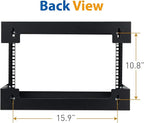 6U Wall Mount Rack Open Frame 19 Inch Server Equipment Network Cabinet 18 - Image 4