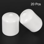 uxcell 20pcs Rubber End Caps 24mm ID Vinyl Round End Cap Cover Screw Thread - Image 2