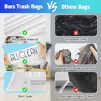 Trash Bags 10 Gallon Medium Kitchen Drawstring Garbage Bag Fit 8-10 Gal Bin