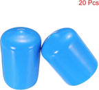 uxcell 20pcs Rubber End Caps 19mm ID Vinyl PVC Round Tube Bolt Cap Cover Screw - Image 2