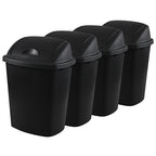 25 Liter Plastic Swing-Top Trash Can - Image 6