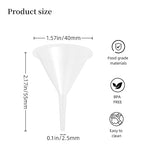 12 Pcs Small Funnel & Mini Funnel 1.57" Opening, 0.1" Narrow Tip - Image 2