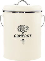 Kitchen Countertop Compost Bin, Odor Resistant Indoor Compost Bin by Holismo