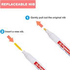 Grout Pen 12 Pack Water Based Tile Marker Repair Pens Professional - Image 3