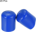 uxcell 20pcs Rubber End Caps 21mm ID Vinyl Round Tube Bolt Cap Cover Screw - Image 2