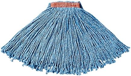 Rubbermaid Commercial Products Premium Cut-End Wet Mop Head, Blue, 16 oz