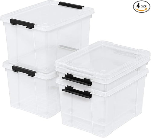35 Quart Latching Storage Box by Yesdate