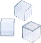 10 Pcs Transparent Square Anti-Slip Rubber Leg Tips Chair Leg Caps Furniture - Image 4