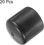 uxcell 20pcs Rubber End Caps 46mm ID Vinyl Round Tube Bolt Cap Cover Thread - Image 2