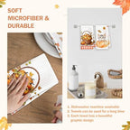 Fall Pumpkin Decor Dish Kitchen Towels Set of 2 - Image 5