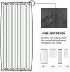 DWCN French Door Curtains – Rod Pocket Thermal Blackout Curtain - Image 3
