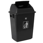 4-Pack 13 Gallon Plastic Swing Top Kitchen Trash Can, Garbage Bin - Image 7