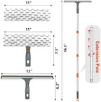 ITTAHO Squeegee for Window Cleaning, Extendable Window Cleaner for Car - Image 8