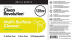 Clean Revolution Multi-Surface Cleaner Refill Supply | Non-Toxic, Eco-Friendly - Image 4