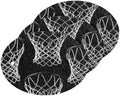 Basketball Hoop Nets Dish Scrub Sponges Kitchen Funny Non Scratch Reusable Compressed Cellulose Sponge Hanging for Household Cleaning Washing Dishes Pots and Pans 3 Pack by KOCOART