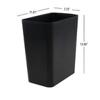 Gainhope 3-Pack 4.5 Gallon Plastic Small Trash Can Wastebasket, Living Room - Image 2