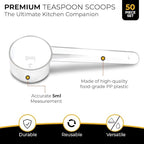 50 Measuring Spoons Set with Short Handle - Image 2