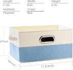 PRANDOM Fodable Storage Bins for Closet Decorative Fabric Storage Baskets Cubes - Image 4