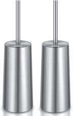 Toilet Brush and Holder, 2 Pack Toilet Brush Stainless Steel, Toilet Bowl Brush by Unknown