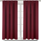 BGment Burgundy Blackout Curtains 54 Inch Long by BGment