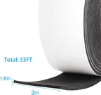 High Density Foam Tape, 2 Inch Wide x 1/8 Inch Thick Door Insulation Tape - Image 2