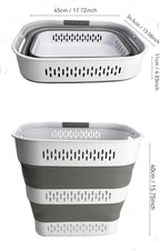 SAMMART 40L Collapsible Plastic Laundry Basket - Image 2