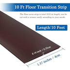 Floor Transition Strip Self Adhesive Floor Cover Strips Laminate 1.57" Wide - Image 6