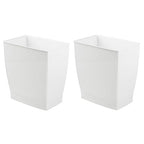 iDesign Small Rectangular Bathroom Trash Cans by iDesign