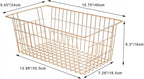 SANNO Wire Storage Basket, Farmhouse Pantre Freezer Baskets bins Metal Baskets - Image 7