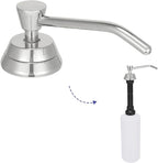 Heavy Duty Brass Countertop Liquid Soap Dispenser, Commercial Grade Top Fill by Stardrix