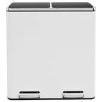 AthLike 60L Dual Trash Can, Stainless Steel Kitchen Garbage Can, Double by AthLikeforEveryone