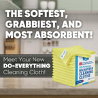 12" x 12" MW Pro Multi-Surface Microfiber Cleaning Cloths | Yellow - Image 2