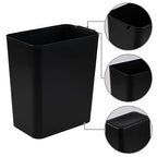 3-Pack 4.5 Gallon Plastic Small Trash Can Wastebasket - Image 2