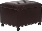 Leather Storage Ottoman Bench by DecentHomefocusoneveryonessmallfamilySimplefurnitureSophisticatedlifestyleYourspaceplannerknowyoubetterbecausemoreprofessional