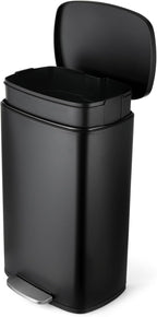 8 Gal Kitchen Trash Can, 30L Recycling or Garbage Bin, Brushed Stainless Steel by ComfyCorner