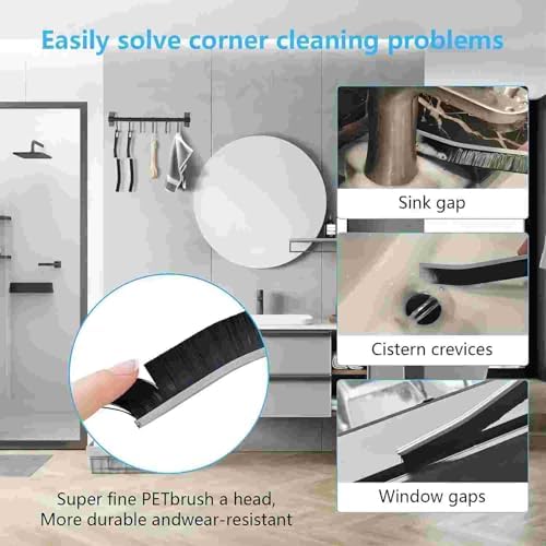 Crevice Cleaning Brushes Tool kit Small Brush Disposable Toilet Brush Deep Cleaning Brush Shower Nozzle Anti-Clogging Pore Gap for Gap Corner of Stove Hard to Reach Cleaning Tools - Image 2