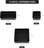 11-Piece Stackable Drawer Organizer Set, Stationery, Utensils in Bathroom - Image 6